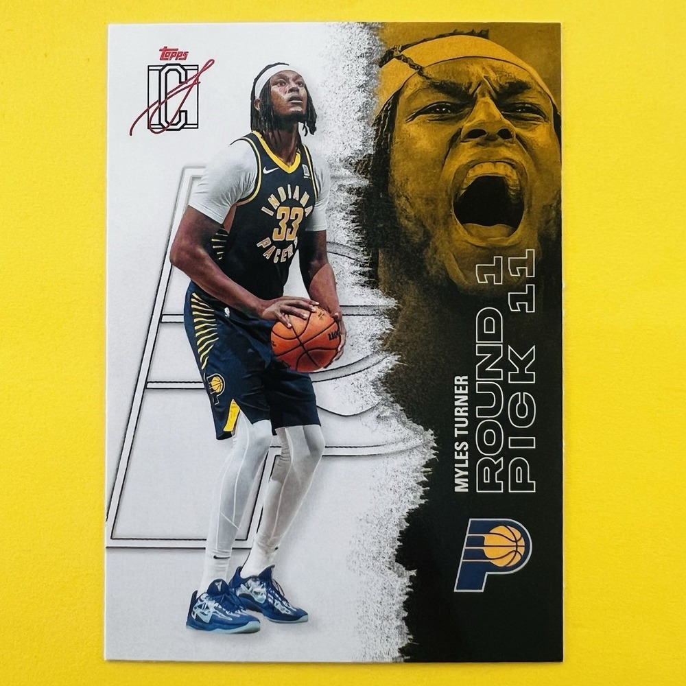 2025-26 Topps Signature Class Bronze Round 1 Pick Myles Turner #92 Pacers